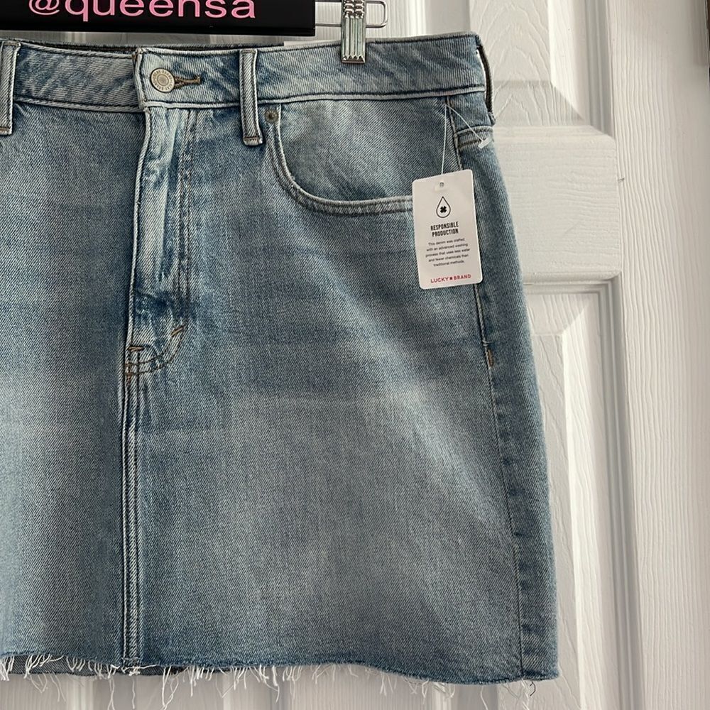 Lucky Brand Denim Mini Skirt Size 32 - Picture 4 of 11